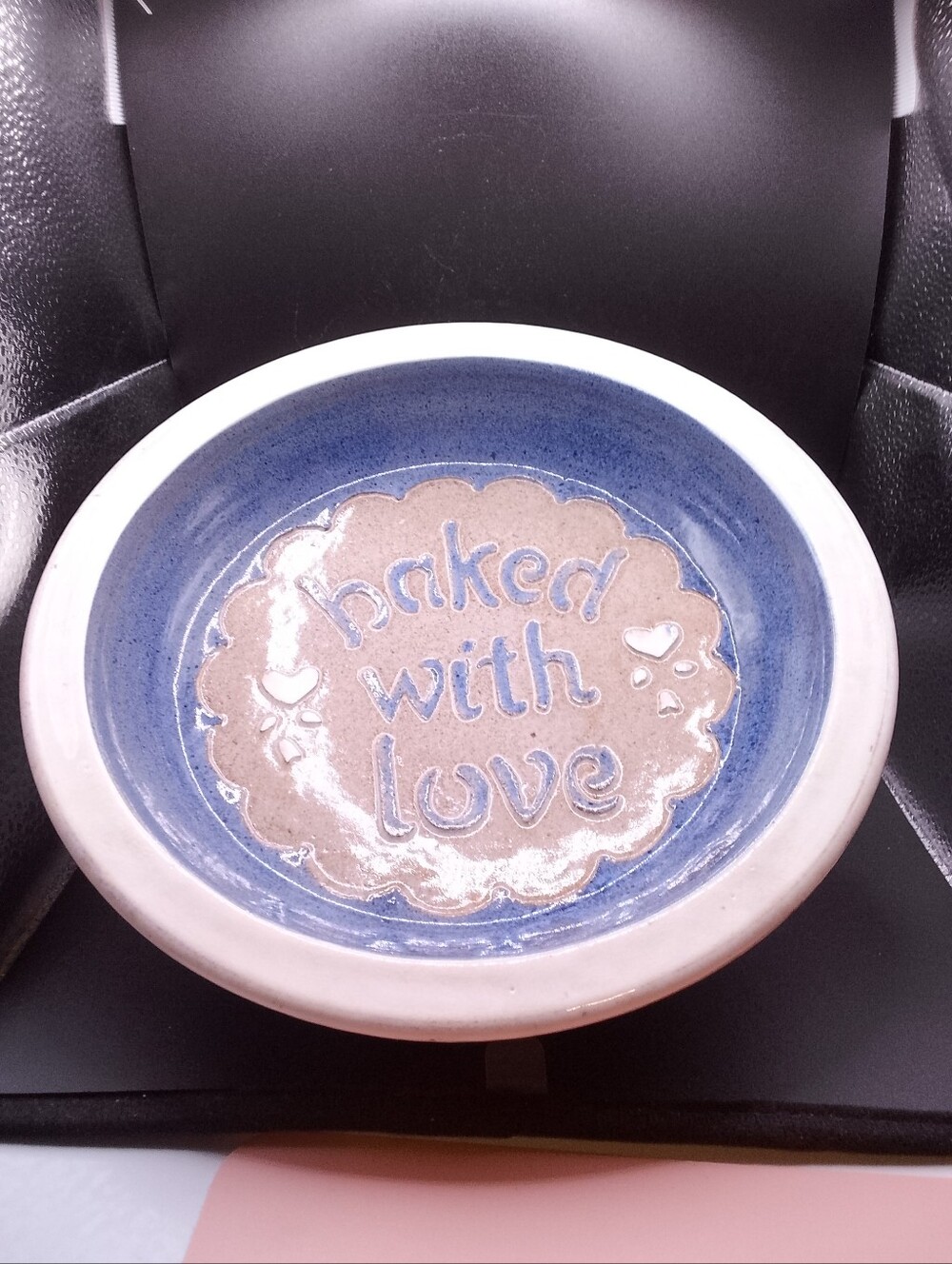 Crystal Creek Pottery CCP Pottery Baked With Love Pie Plate 10" cottage core